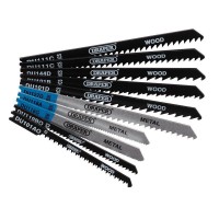 Draper Assorted BIM and HCS Jigsaw Blade Set U-Shank for Wood and Metal (10 Piece) - 43470